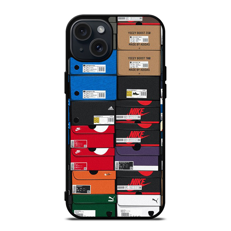 SNEAKERS BOX STACKED iPhone 15 Plus Case Cover