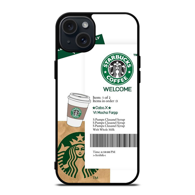 STARBUCKS COFFEE BILLS iPhone 15 Plus Case Cover