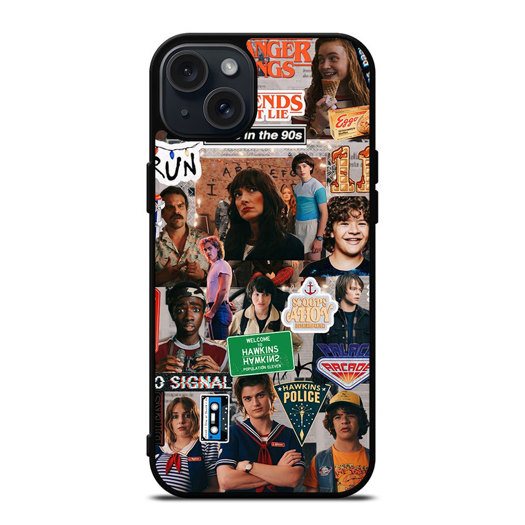 STRANGER THINGS AESTHETIC COLLAGE iPhone 15 Plus Case Cover