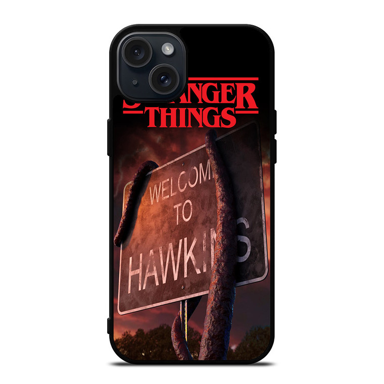 STRANGER THINGS WELCOME TO HAWKINS iPhone 15 Plus Case Cover