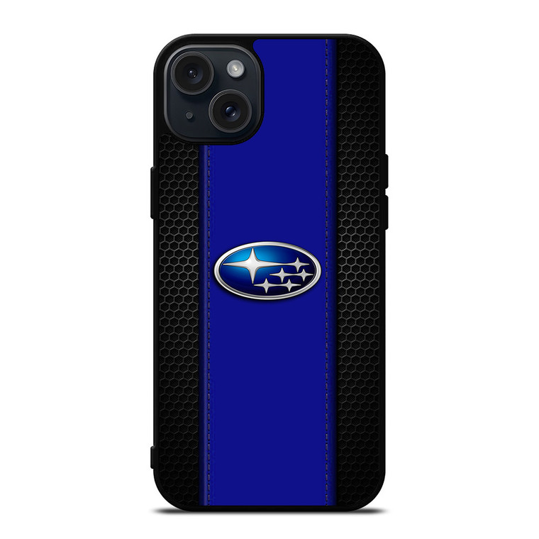 SUBARU CAR METAL CARBON iPhone 15 Plus Case Cover