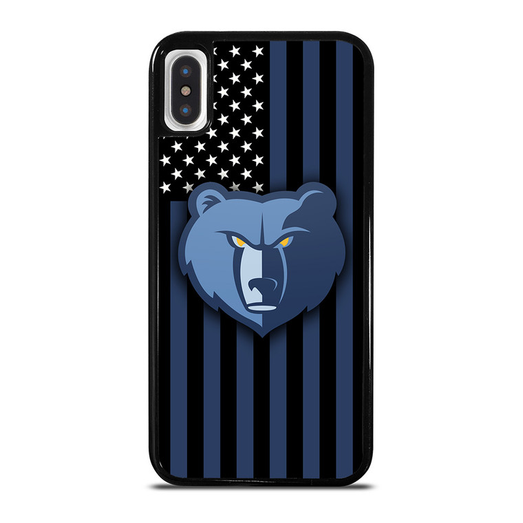 MEMPHIS GRIZZLIES NBA USA FLAG iPhone X / XS Case Cover