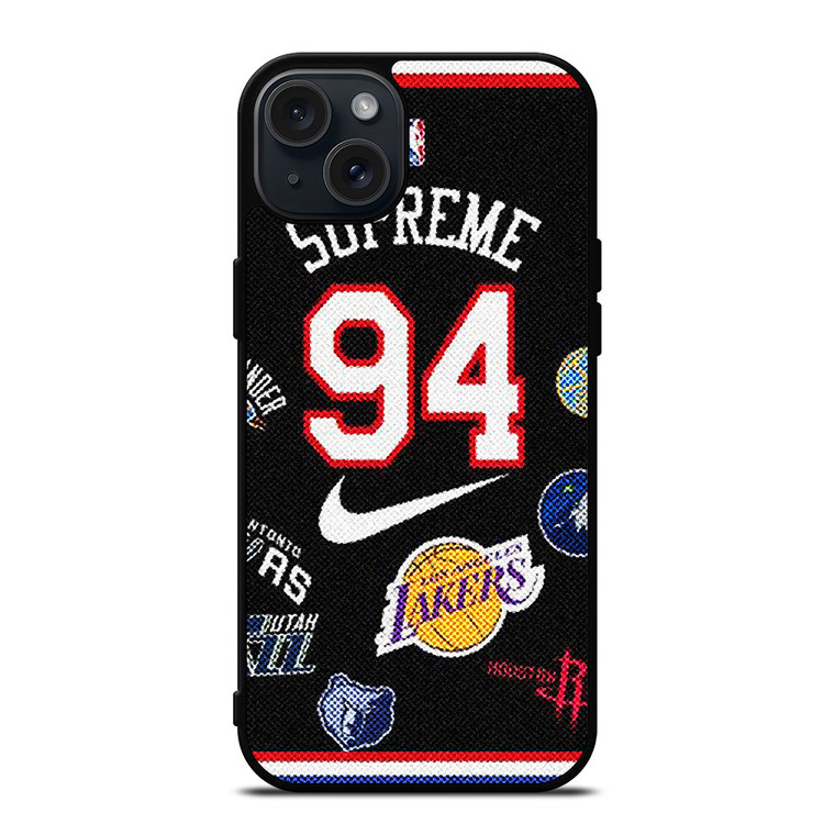 SUPREME NIKE NBA BASKETBALL iPhone 15 Plus Case Cover