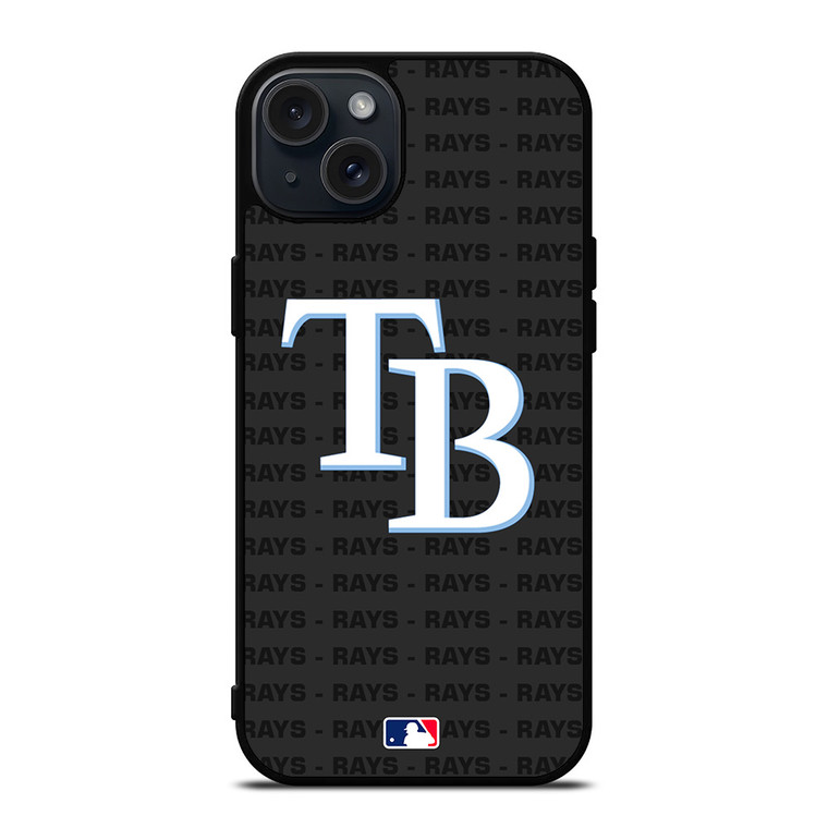 TAMPA BAY RAYS BASEBALL BLACK iPhone 15 Plus Case Cover