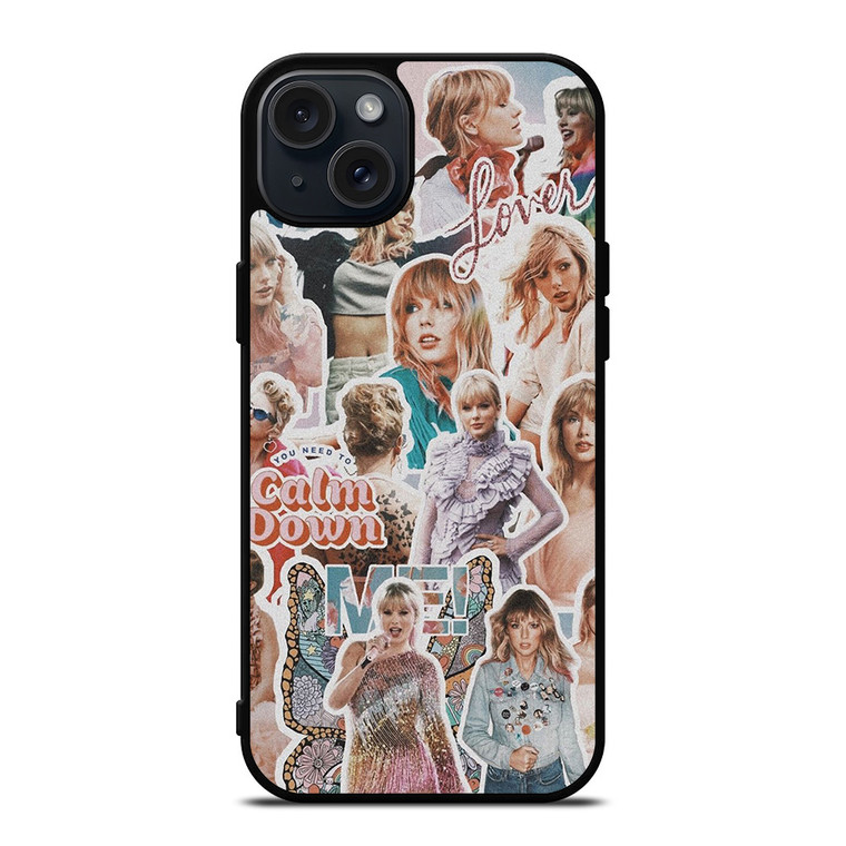 TAYLOR SWIFT AESTHETIC COLLAGE iPhone 15 Plus Case Cover