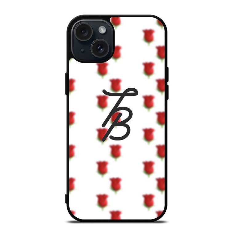 TESSA BROOKS ROSES LOGO iPhone 15 Plus Case Cover