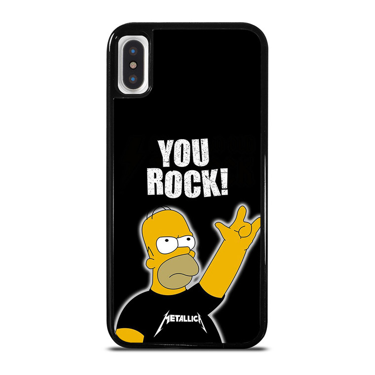 METALLICA ROCK HOMER SIMPSONS iPhone X / XS Case Cover
