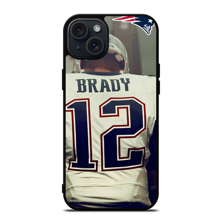 TOM BRADY JERSEY NEW ENGLAND PATRIOTS iPhone 15 Plus Case Cover