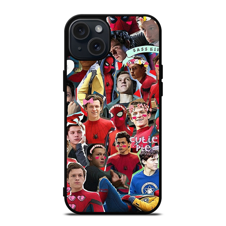TOM HOLLAND SPIDERMAN COLLAGE iPhone 15 Plus Case Cover