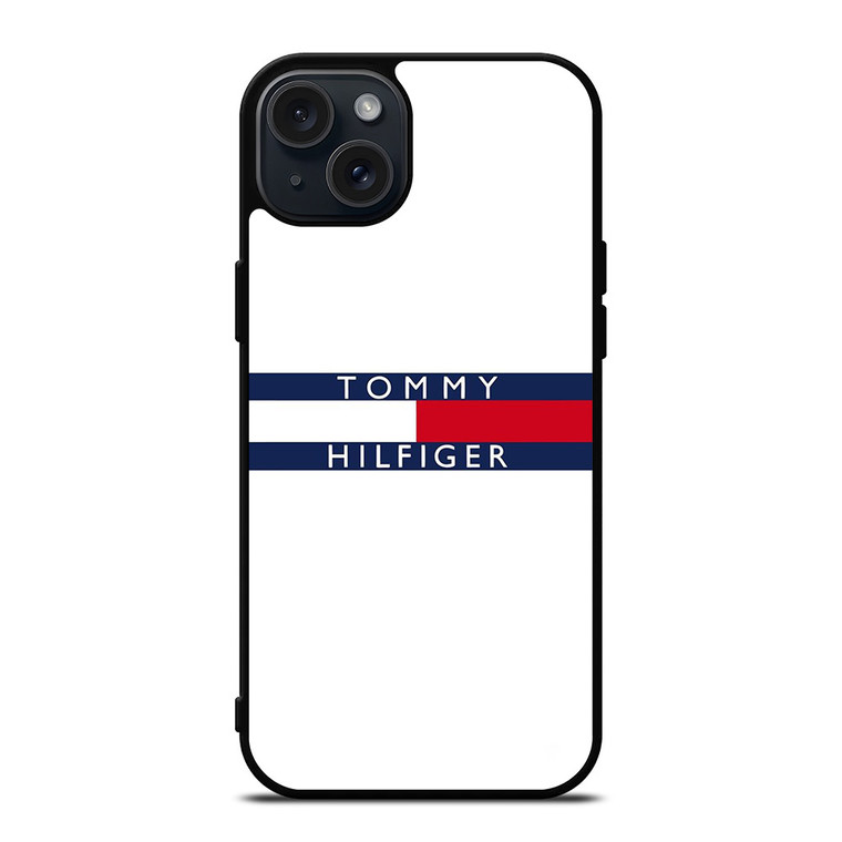TOMMY HILFIGER WHITE iPhone 15 Plus Case Cover