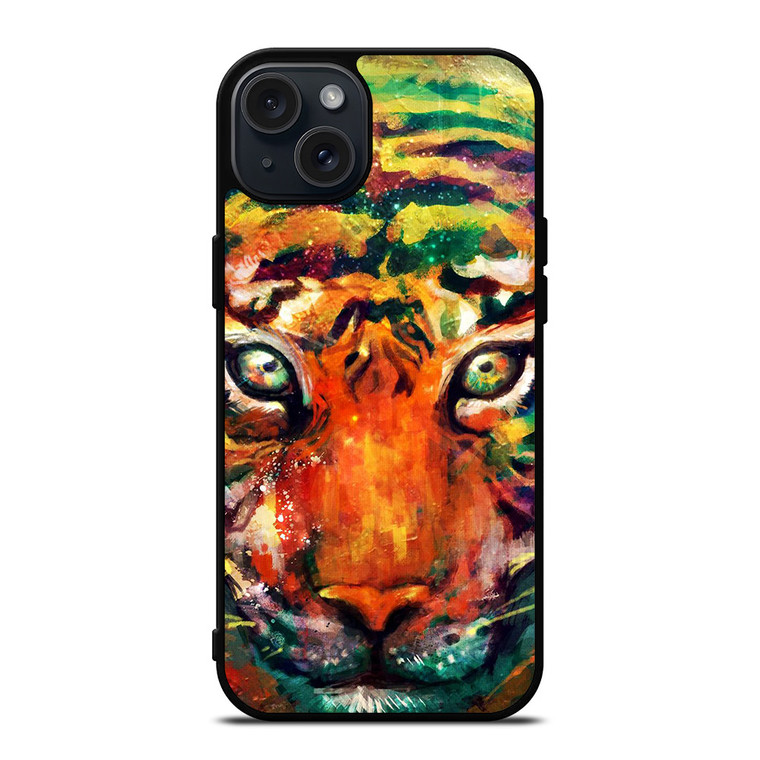 TRIPPY TIGER ART iPhone 15 Plus Case Cover