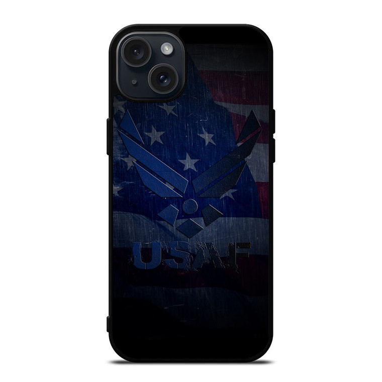 USAF UNITED STATES AIR FORCES LOGO iPhone 15 Plus Case Cover