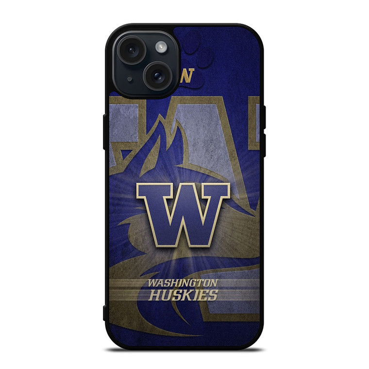 WASHINGTON HUSKIES FOOTBALL LOGO iPhone 15 Plus Case Cover