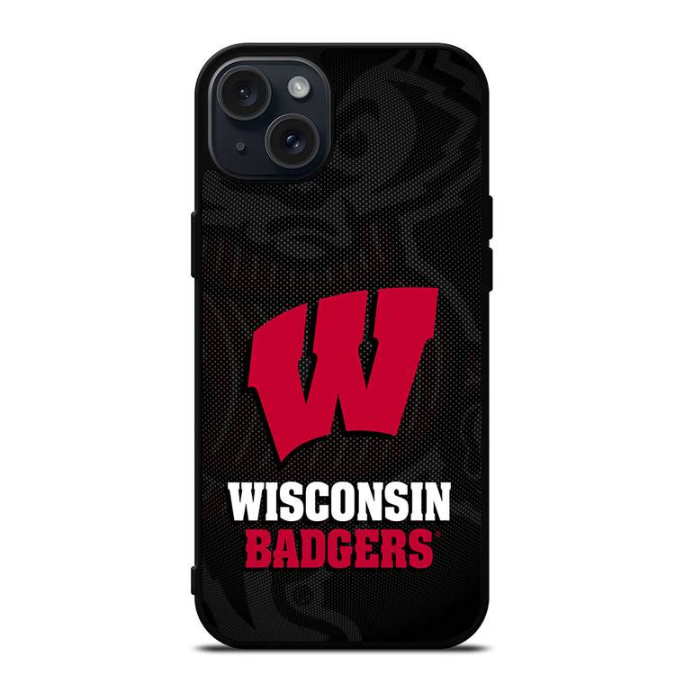 WISCONSIN BADGERS UNIVERSITY FOOTBALL iPhone 15 Plus Case Cover