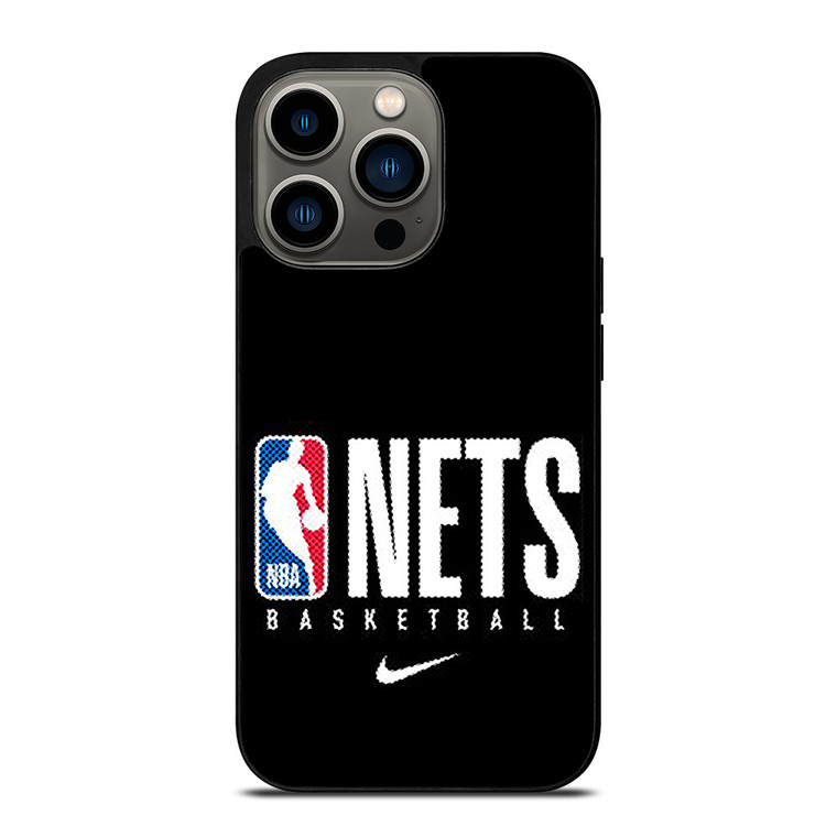 BROOKLYN NETS NBA BASKETBALL LOGO iPhone 13 Pro Case Cover