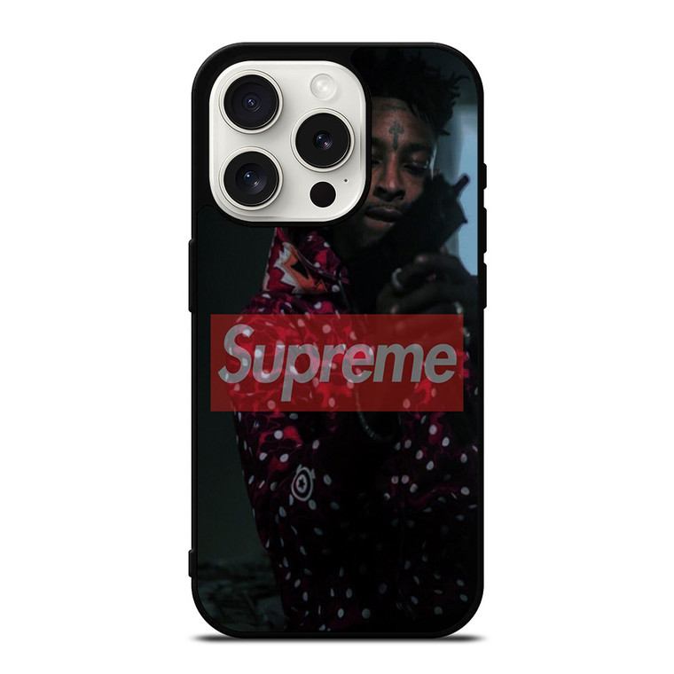 21 SAVAGE SUPREME RAPPER iPhone 15 Pro Case Cover