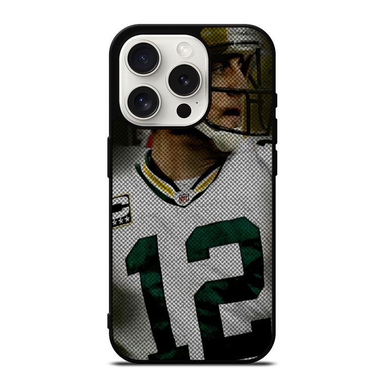 AARON RODGERS GREEN BAY PACKERS NFL 3 iPhone 15 Pro Case Cover