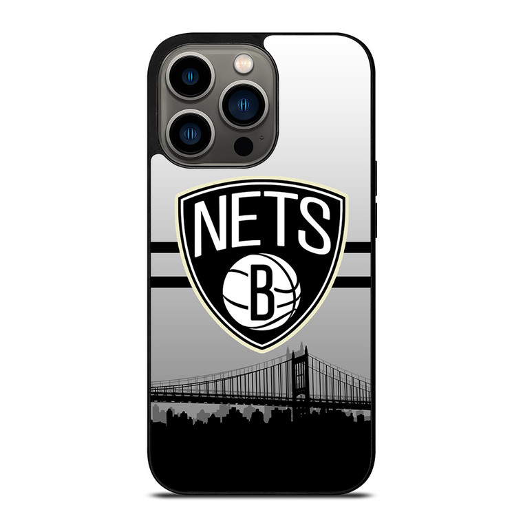 BROOKLYN NETS NBA SKYLINE iPhone 13 Pro Case Cover