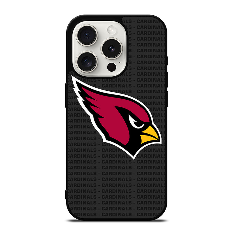 ARIZONA CARDINALS FOOTBALL TEXT iPhone 15 Pro Case Cover