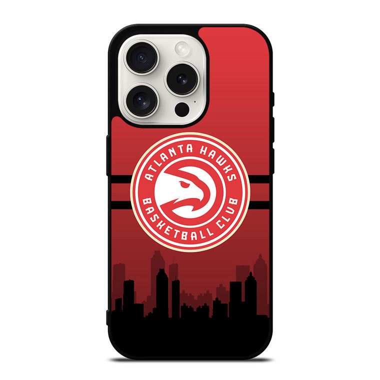 ATLANTA HAWKS NBA SKYLINE iPhone 15 Pro Case Cover