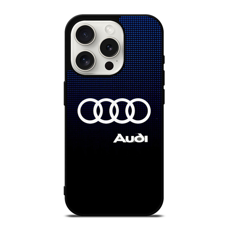AUDI CAR BLUE iPhone 15 Pro Case Cover