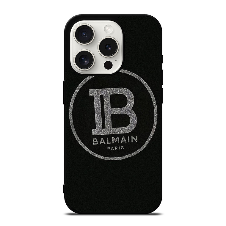 BALMAIN PARIS LOGO iPhone 15 Pro Case Cover