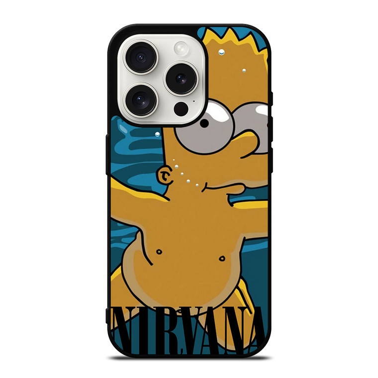 BART SIMPSONS NEVERMIND NIRVANA iPhone 15 Pro Case Cover