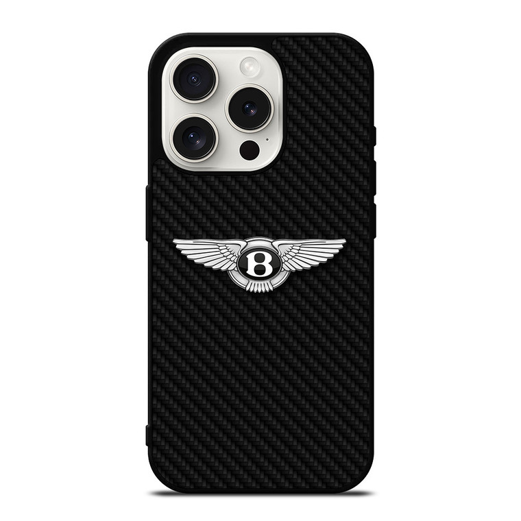 BENTLEY MOTORS CARBON FIBER iPhone 15 Pro Case Cover
