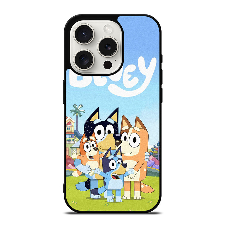 BLUEY HEELER PUPPY CARTOON iPhone 15 Pro Case Cover