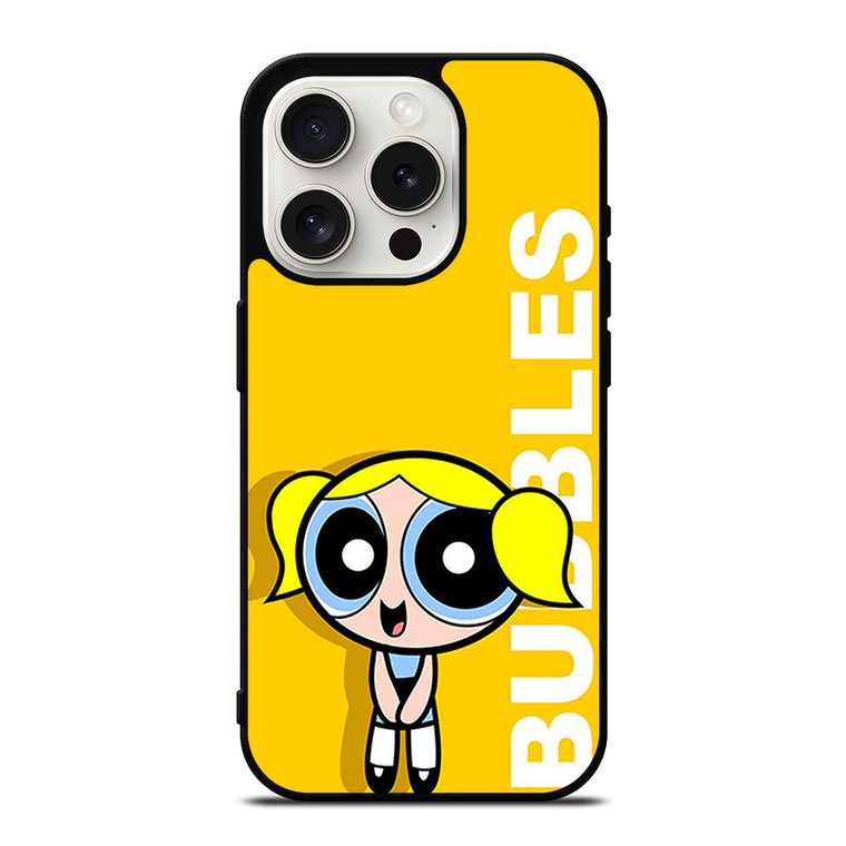 BUBBLES THE POWERPUFF GIRLS CARTOON iPhone 15 Pro Case Cover