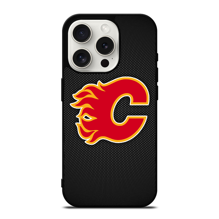 CALGARY FLAMES HOCKEY NHL LOGO iPhone 15 Pro Case Cover