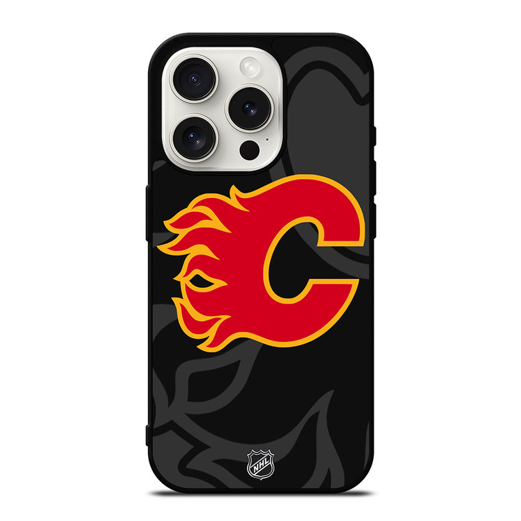 CALGARY FLAMES NHL TEAM iPhone 15 Pro Case Cover