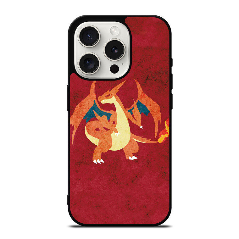 CHARIZARD LIZARDON POKEMON ICON iPhone 15 Pro Case Cover
