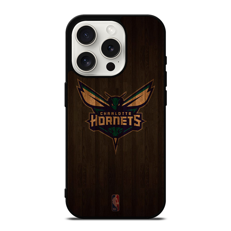 CHARLOTTE HORNETS BASKETBALL COURT NBA iPhone 15 Pro Case Cover