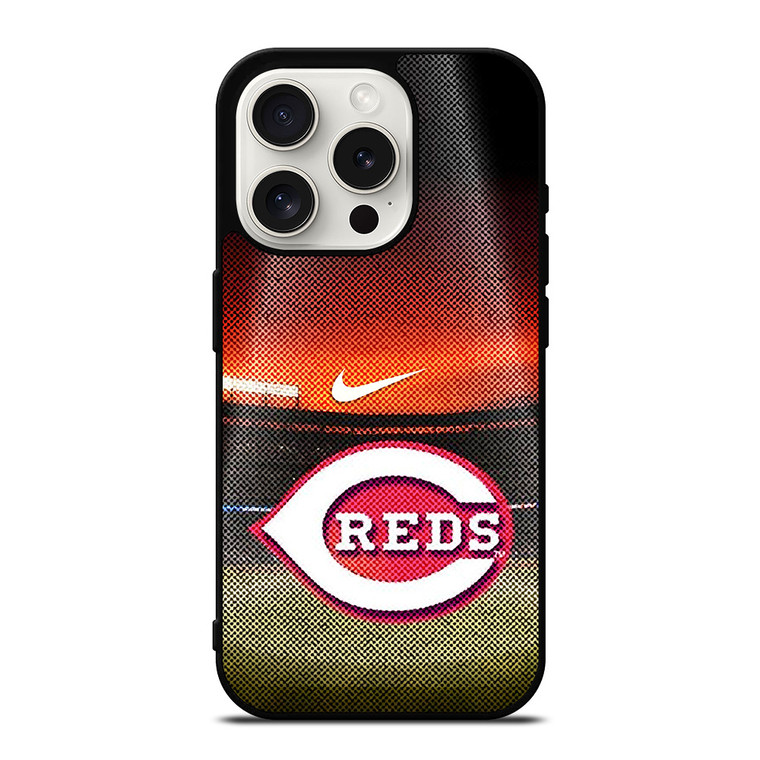 CINCINNATI RED MLB BASEBALL LOGO iPhone 15 Pro Case Cover