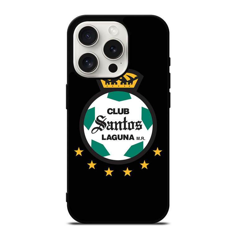 CLUB SANTOS LAGUNA FOOTBALL LOGO iPhone 15 Pro Case Cover