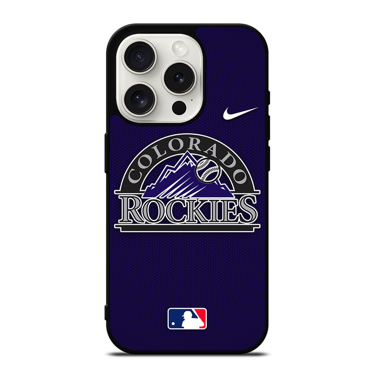 COLORADO ROCKIES MLB BASEBALL NIKE iPhone 15 Pro Case Cover