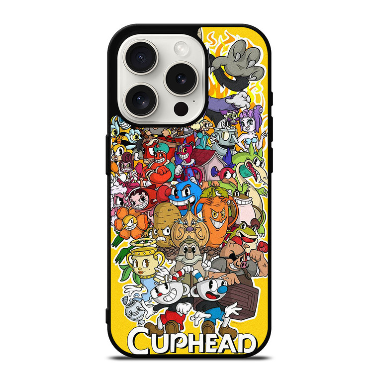 CUPHEAD SHOW ALL CAST iPhone 15 Pro Case Cover