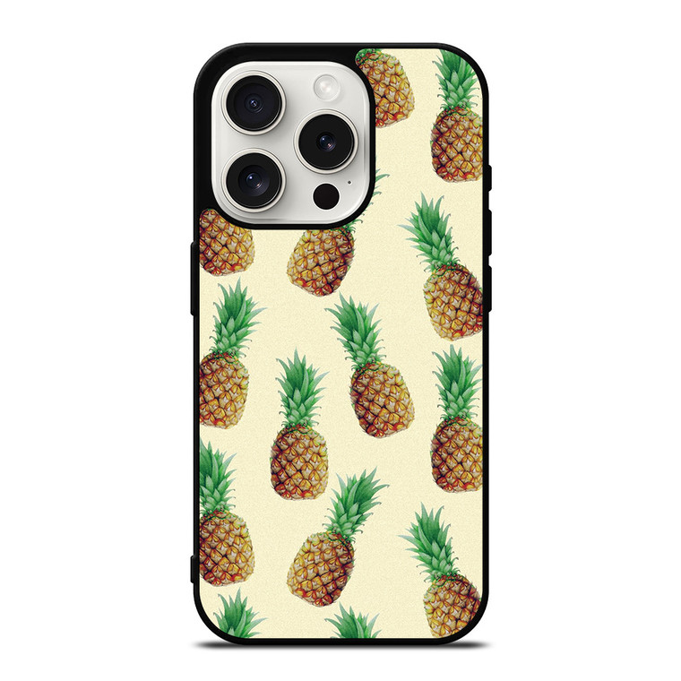 CUTE PINEAPPLE PATTERN iPhone 15 Pro Case Cover