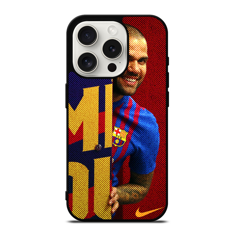 DANI ALVES FC BARCELONA NIKE iPhone 15 Pro Case Cover