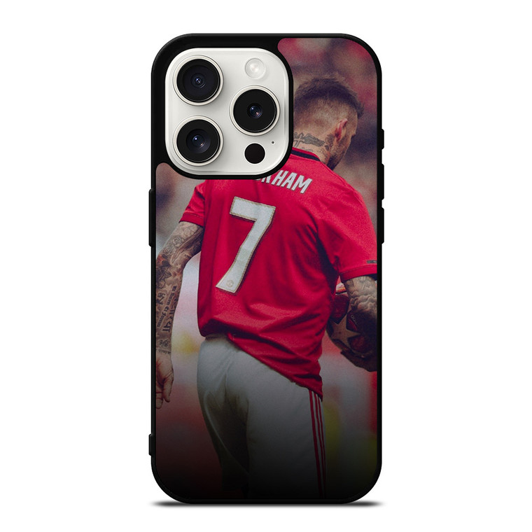 DAVID BECKHAM MANCHESTER UNITED iPhone 15 Pro Case Cover