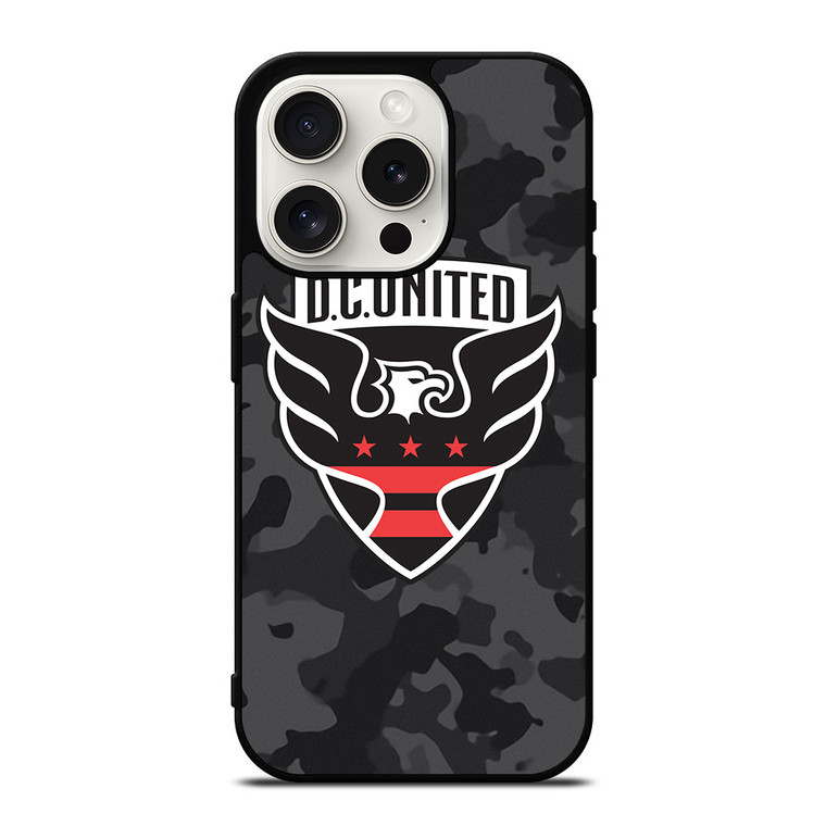 DC UNITED MLS BLACK CAMO iPhone 15 Pro Case Cover