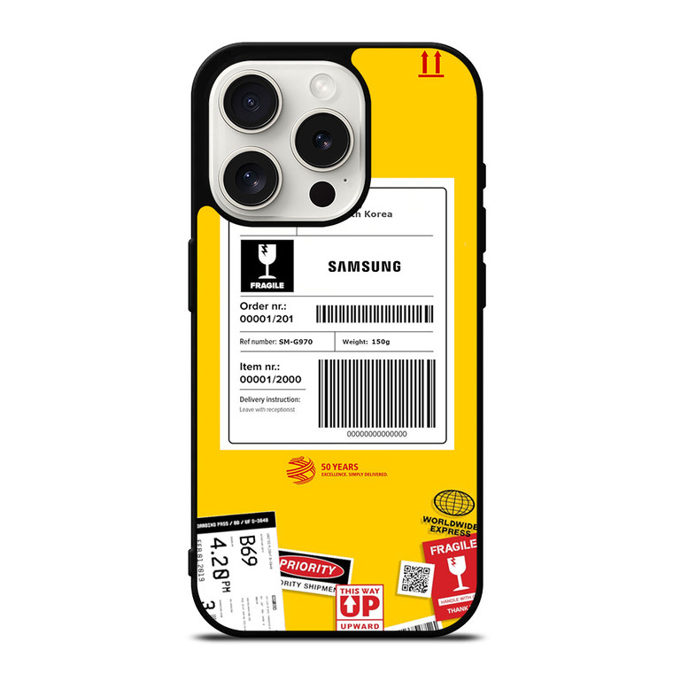 DHL SHIPPING EXPRESS LABEL SAMSUNG iPhone 15 Pro Case Cover