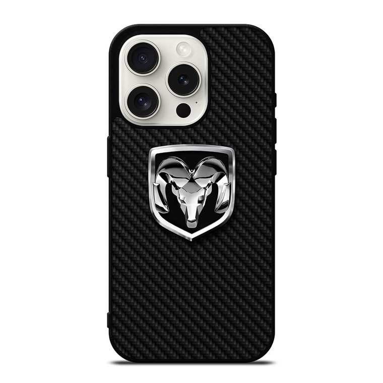 DODGE RAM CARBON FIBER iPhone 15 Pro Case Cover