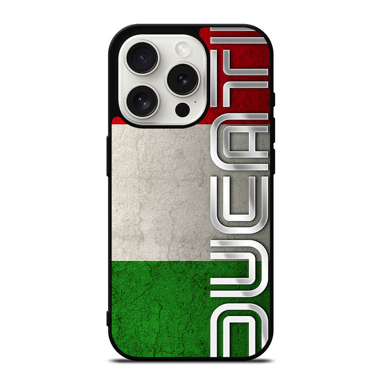 DUCATI MOTOR ITALY FLAG iPhone 15 Pro Case Cover
