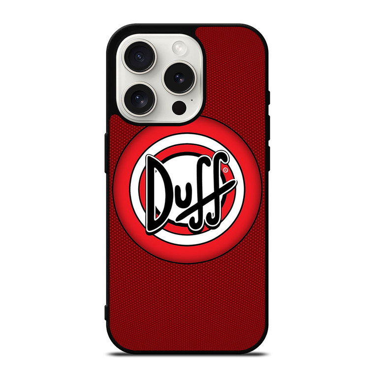 DUFF BEER THE SIMPSONS LOGO iPhone 15 Pro Case Cover