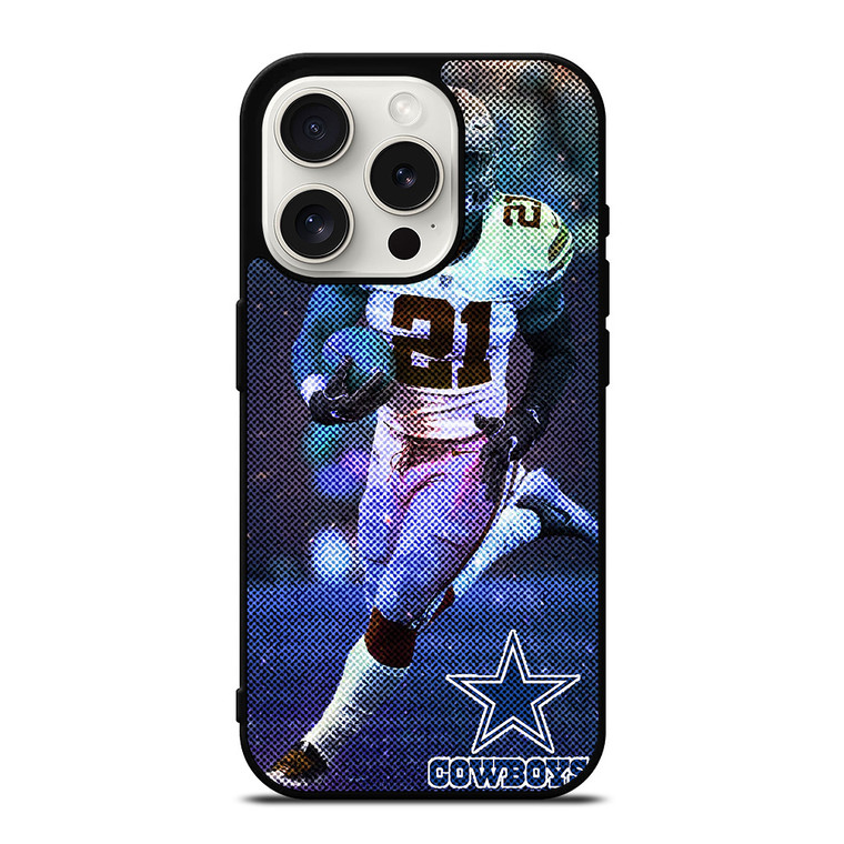 EZEKIEL ELLIOT 21 DALLAS COWBOYS NFL FOOTBALL iPhone 15 Pro Case Cover