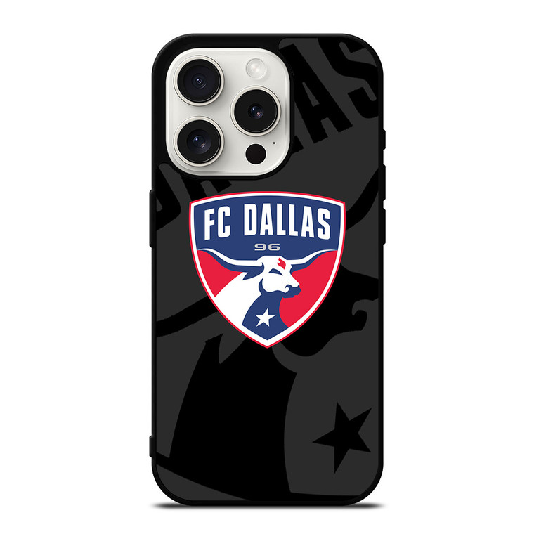 FC DALLAS MLS BLACK iPhone 15 Pro Case Cover