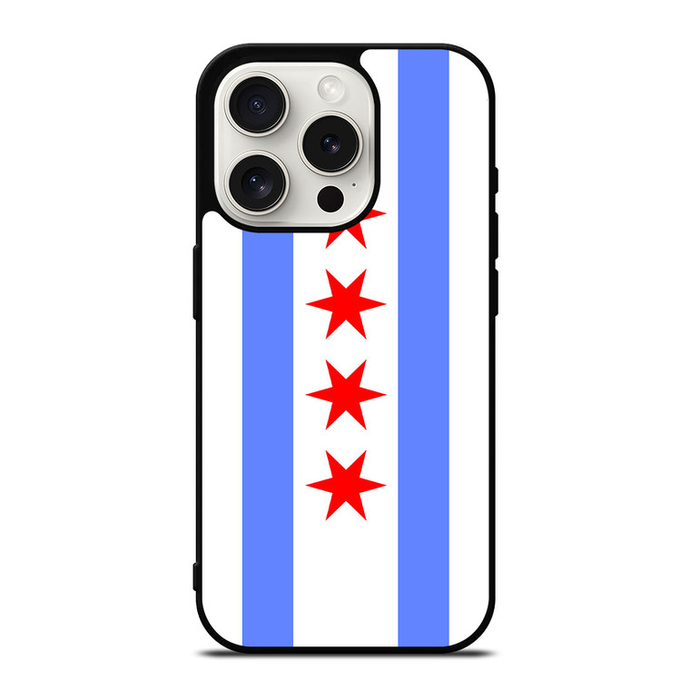 FLAG OF CHICAGO iPhone 15 Pro Case Cover