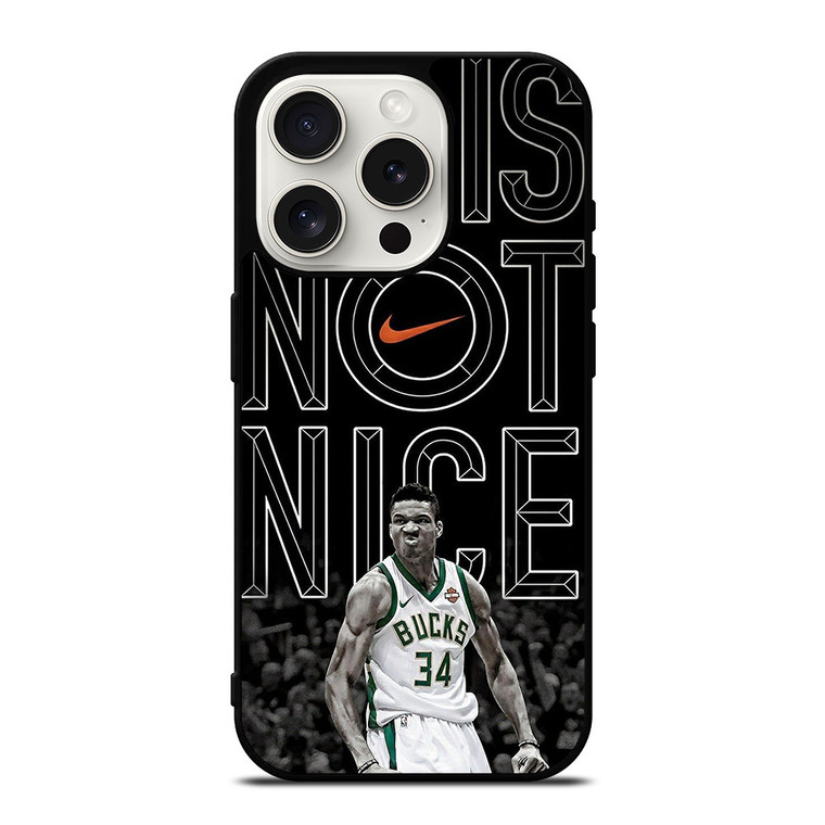 GIANNIS ANTETOKOUNMPO BUCKS iPhone 15 Pro Case Cover
